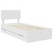 Estructura de cama individual para adultos Estructura de cama individual para adultos Blanco