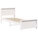 Estructura de cama individual para adultos Estructura de cama individual para adultos Blanco