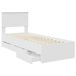 Estructura de cama individual para adultos Estructura de cama individual para adultos Blanco