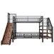 Cama alta para niños Cama alta para niños Negro