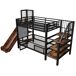 Cama alta para niños Cama alta para niños Negro