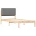 Estructura de cama simple para adultos 95x205 Estructura de cama simple para adultos 95x205 Blanco/ Gris Claro