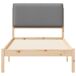 Estructura de cama simple para adultos 95x205 Estructura de cama simple para adultos 95x205 Blanco/ Gris Claro