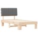 Estructura de cama simple para adultos 103x211 Estructura de cama simple para adultos 103x211 Blanco/ Gris Claro