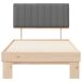 Estructura de cama simple para adultos 103x211 Estructura de cama simple para adultos 103x211 Blanco/ Gris Claro