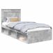 Estructura de cama individual para adultos Estructura de cama individual para adultos Gris