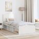 Estructura de cama individual para adultos Estructura de cama individual para adultos Blanco