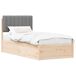 Estructura de cama simple para adultos 95x205 Estructura de cama simple para adultos 95x205 Blanco/ Gris Claro