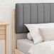 Estructura de cama simple para adultos 95x205 Estructura de cama simple para adultos 95x205 Blanco/ Gris Claro
