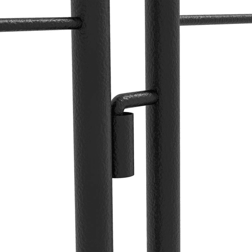 Outsunny Conjunto de 2 Treliças de Jardim Suportes para Plantas Trepadeiras com Estrutura de Aço para Frutas, Legumes, Flores e Decoração Exterior para Jardim ou Terraço 50x180 cm Preto