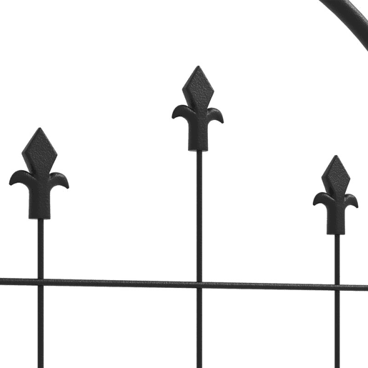 Outsunny Conjunto de 2 Treliças de Jardim Suportes para Plantas Trepadeiras com Estrutura de Aço para Frutas, Legumes, Flores e Decoração Exterior para Jardim ou Terraço 50x180 cm Preto