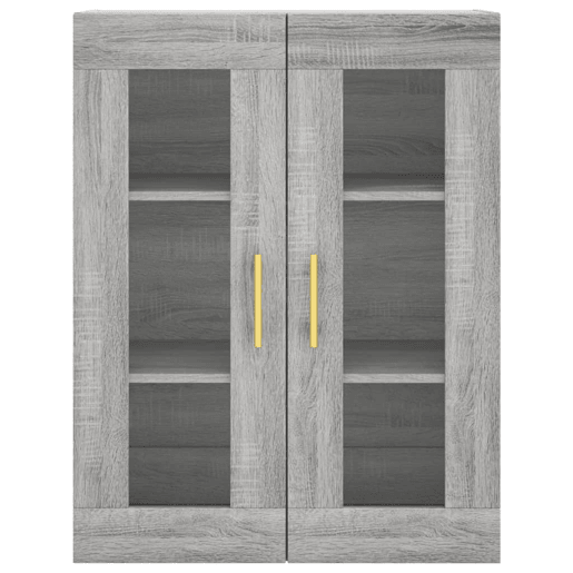 Armário alto - Bufete - Móvel de apoio 69,5x34x180 cm derivados de madeira sonoma cinza pt1119