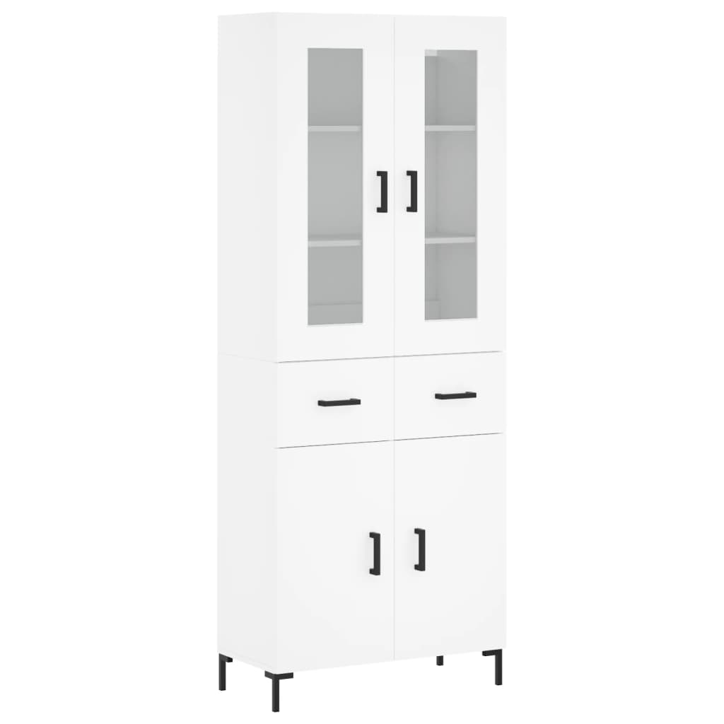 Aparador alto - Mueble de almacenamiento 69 Blanco