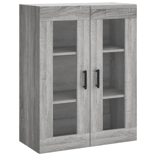Armário alto - Bufete - Móvel de apoio 69,5x34x180 cm derivados de madeira sonoma cinza pt1121