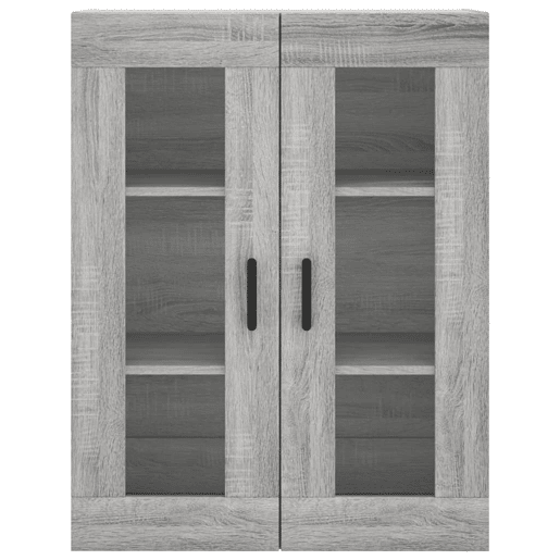 Armário alto - Bufete - Móvel de apoio 69,5x34x180 cm derivados de madeira sonoma cinza pt1121