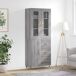 Aparador alto - Mueble de almacenamiento 69 Aparador alto - Mueble de almacenamiento 69 Roble/ Gris
