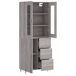 Aparador alto - Mueble de almacenamiento 69 Aparador alto - Mueble de almacenamiento 69 Roble/ Gris