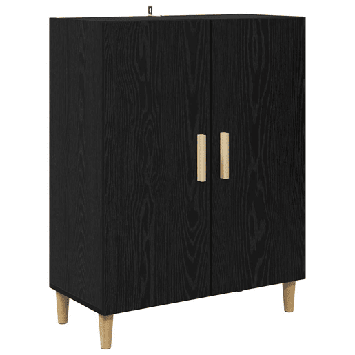 Aparador - Bufete - Móvel de apoio Carvalho Preto 69,5 x 34 x 180 cm pt1607