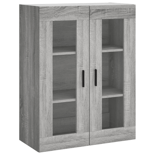 Armário alto - Bufete - Móvel de apoio 69,5x34x180 cm derivados de madeira sonoma cinza pt1118 Armário alto - Bufete - Móvel de apoio 69,5x34x180 cm derivados de madeira sonoma cinza pt1118