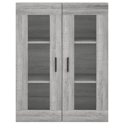 Armário alto - Bufete - Móvel de apoio 69,5x34x180 cm derivados de madeira sonoma cinza pt1118 Armário alto - Bufete - Móvel de apoio 69,5x34x180 cm derivados de madeira sonoma cinza pt1118