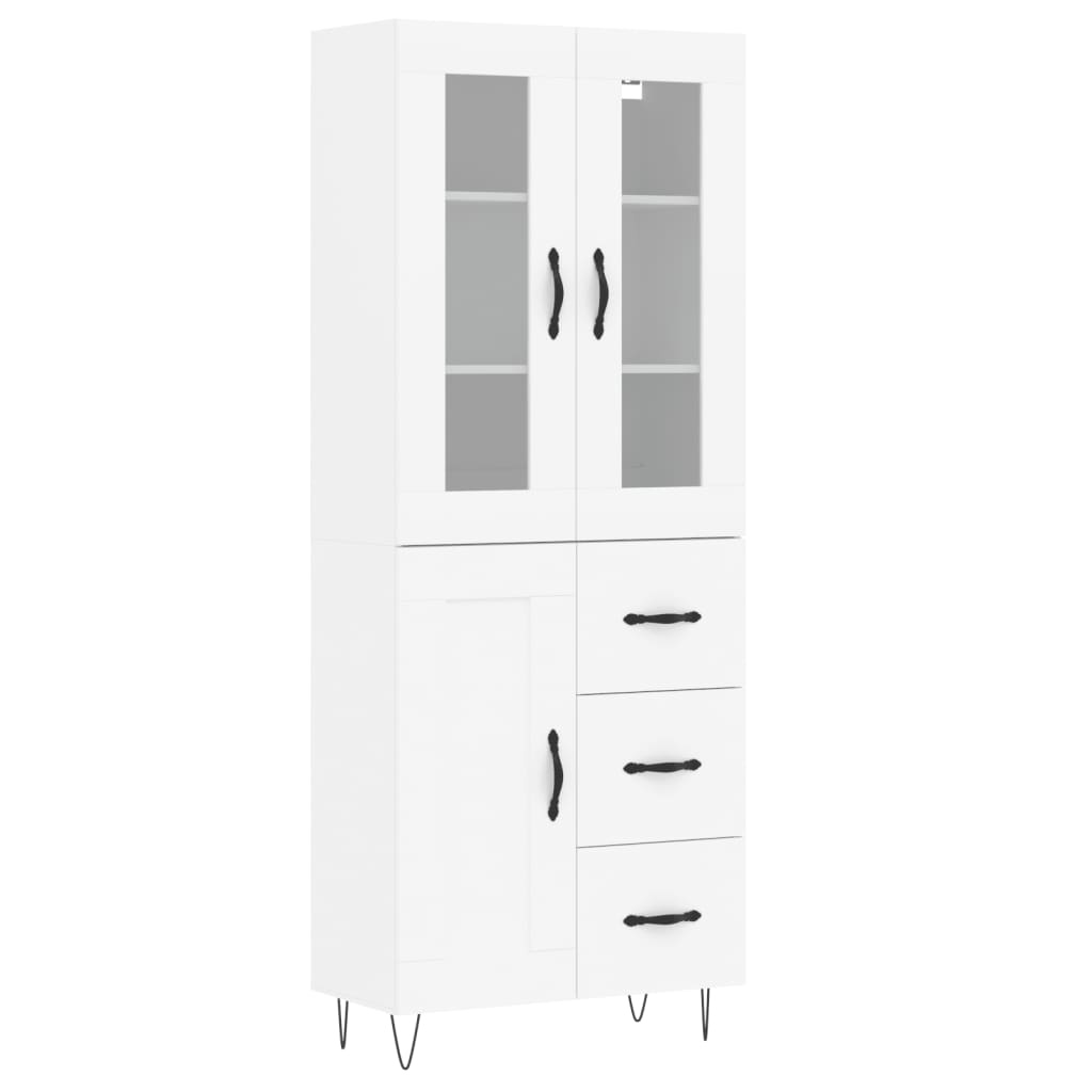 Aparador alto - Mueble de almacenamiento 69 Blanco