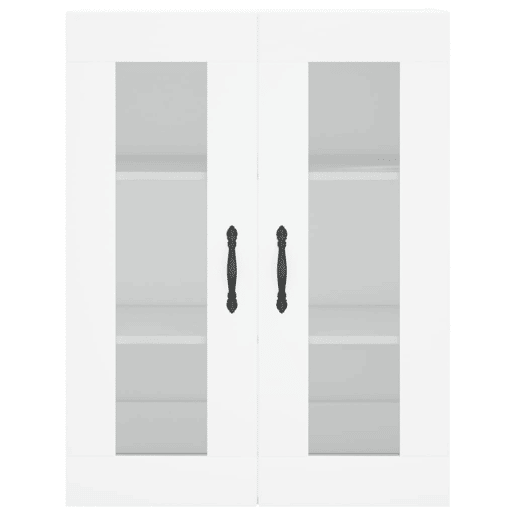 Armário alto - Bufete - Móvel de apoio 69,5x34x180 cm derivados de madeira branco pt711