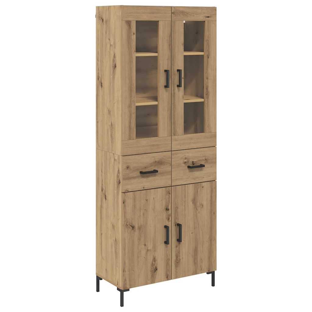 Aparador alto - Mueble de almacenamiento 69 Roble Artisan
