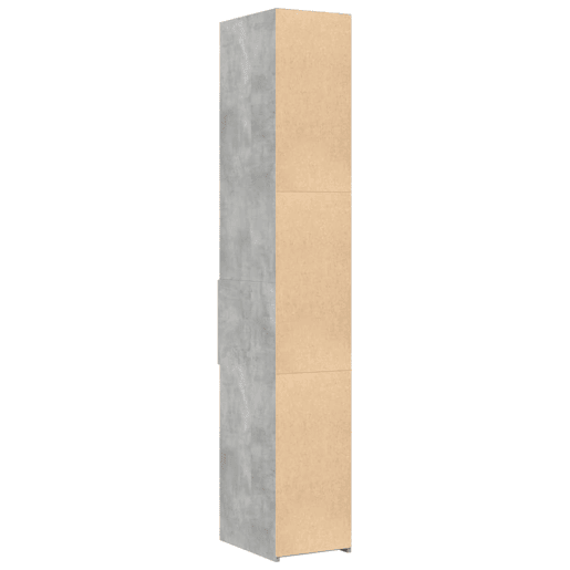 Armário alto - Bufete - Móvei de apoio 30x42,5x185 cm derivados de madeira cinza cimento pt3284