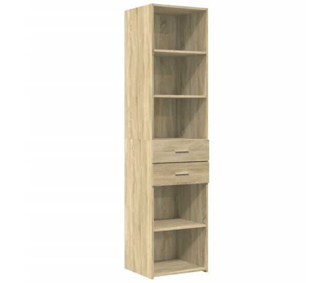 Aparador - mueble de almacenamiento de madera de ingeniería roble sonoma 45x42,5x185 cm es3737
