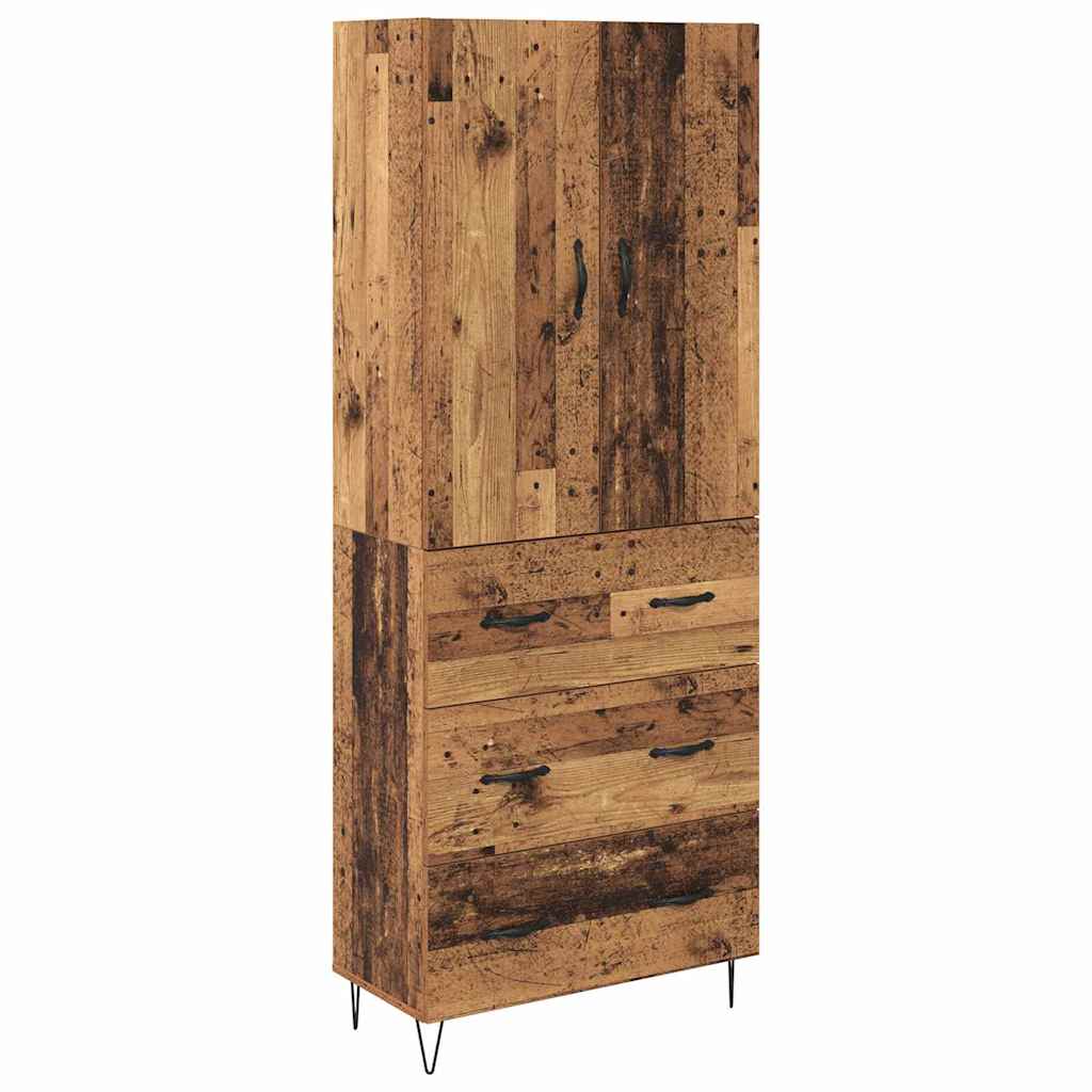 Aparador alto - Mueble de almacenamiento 69 Madera