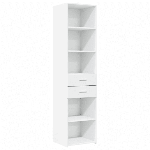 Armário alto - Bufete - Móvei de apoio 45x42,5x185 cm derivados de madeira branco pt3155