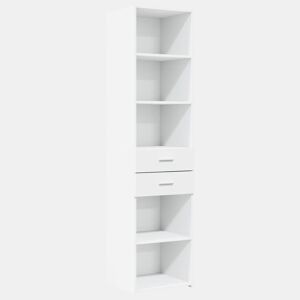 Armário alto - Bufete - Móvei de apoio 45x42,5x185 cm derivados de madeira branco pt3155