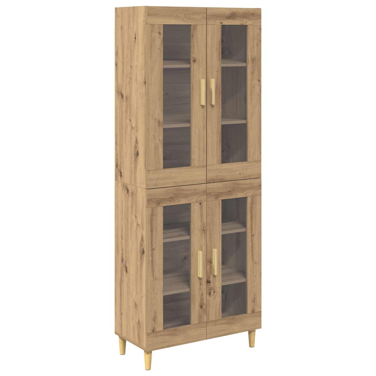 Aparador alto - Mueble de almacenamiento 69 Roble Artisan