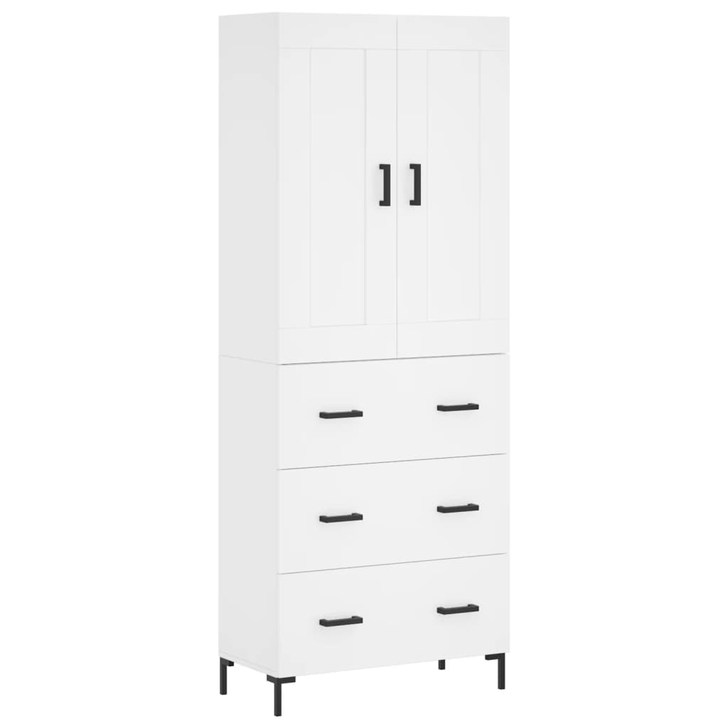 Aparador alto - Mueble de almacenamiento 69 Blanco