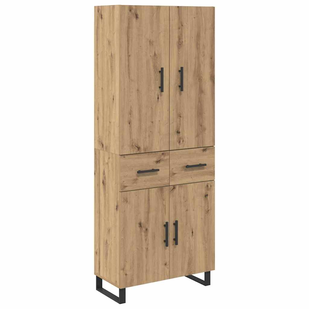 Aparador alto - Mueble de almacenamiento 69 Roble Artisan