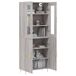 Aparador alto - Mueble de almacenamiento 69 Aparador alto - Mueble de almacenamiento 69 Roble/ Gris