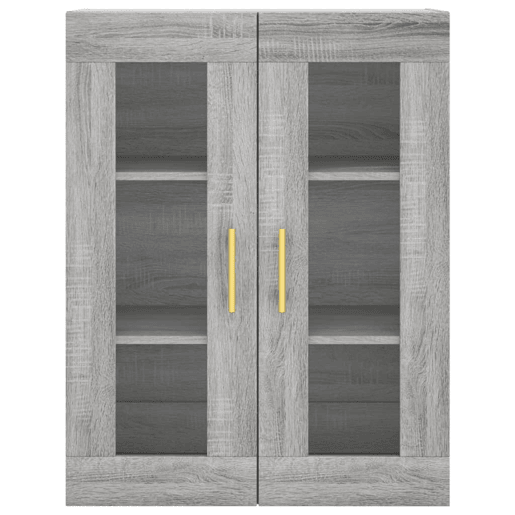Armário alto - Bufete - Móvel de apoio 69,5x34x180 cm derivados de madeira sonoma cinza pt1104