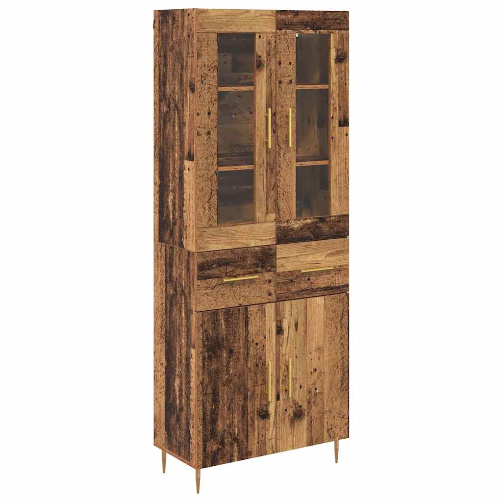 Aparador alto - Mueble de almacenamiento 2 pcs 69 Madera