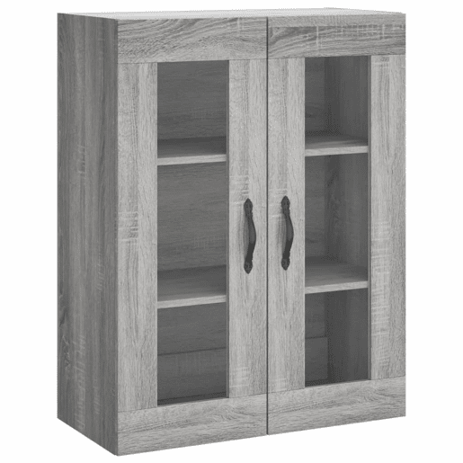 Armário alto - Bufete - Móvel de apoio 69,5x34x180 cm derivados de madeira sonoma cinza pt1110