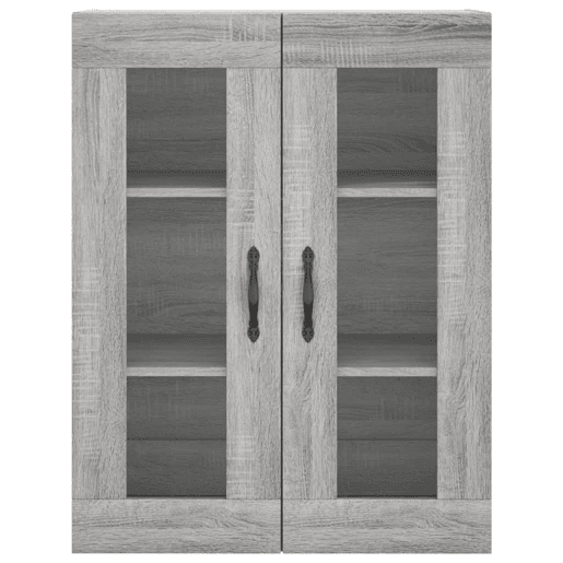Armário alto - Bufete - Móvel de apoio 69,5x34x180 cm derivados de madeira sonoma cinza pt1110
