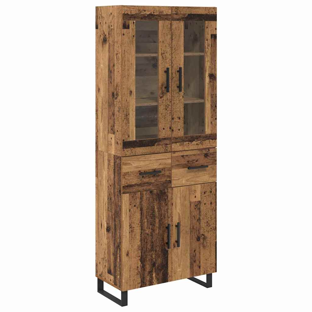 Aparador alto - Mueble de almacenamiento 2 pcs 69 Madera