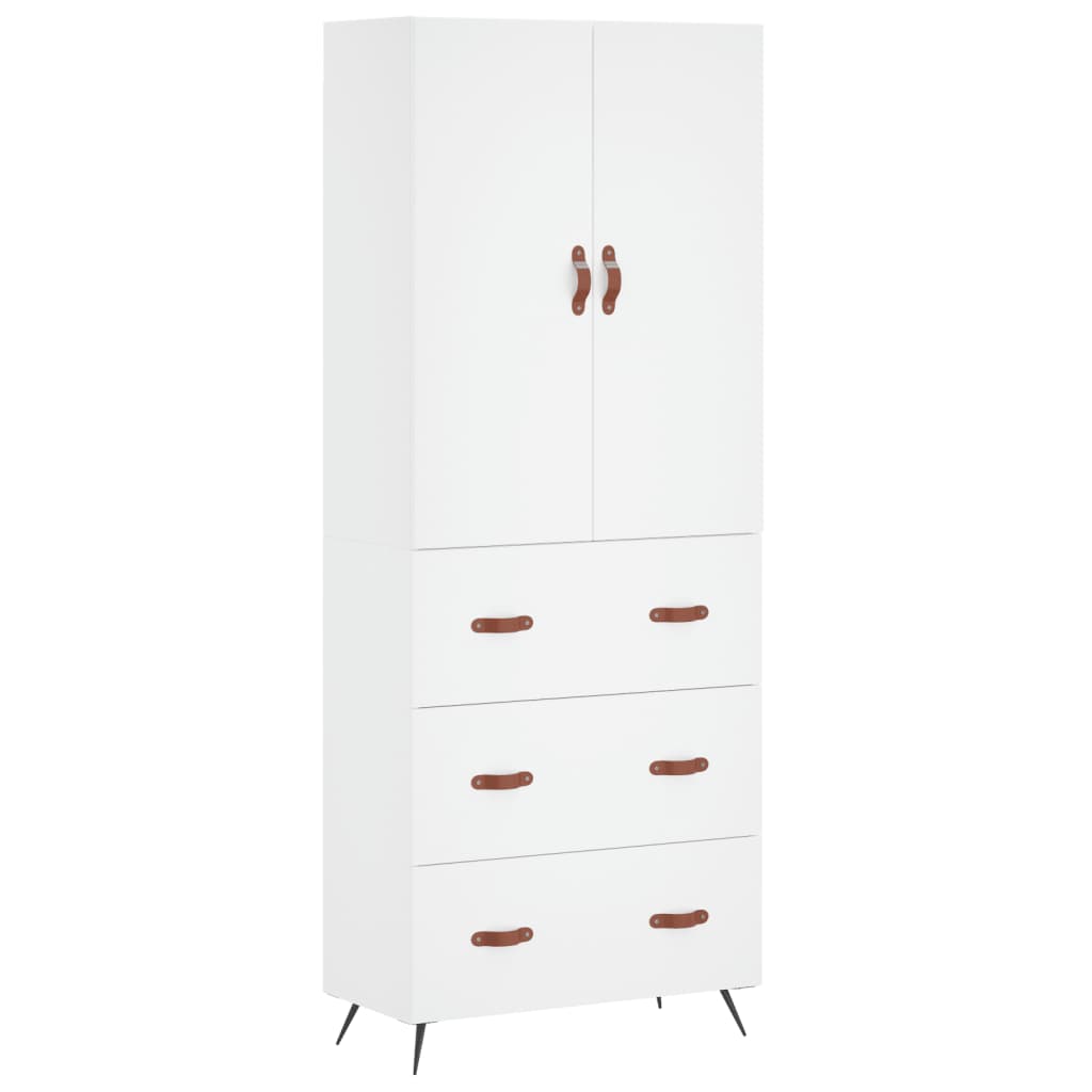 Aparador alto - Mueble de almacenamiento 69 Blanco