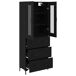 Aparador alto - Mueble de almacenamiento 2 pcs 69 Aparador alto - Mueble de almacenamiento 2 pcs 69 Blanco