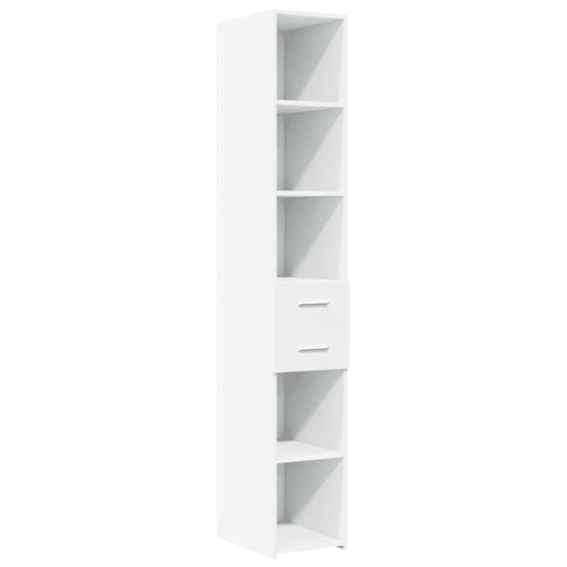 Armário alto - Bufete - Móvei de apoio 30x42,5x185 cm derivados de madeira branco pt3142