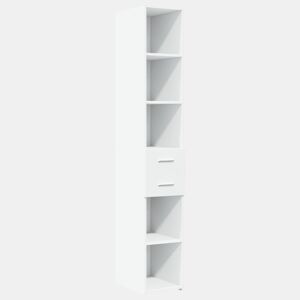Armário alto - Bufete - Móvei de apoio 30x42,5x185 cm derivados de madeira branco pt3142