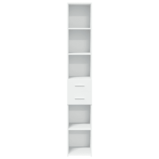 Armário alto - Bufete - Móvei de apoio 30x42,5x185 cm derivados de madeira branco pt3142