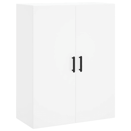 Armário alto - Bufete - Móvel de apoio 69,5x34x180 cm derivados de madeira branco pt652