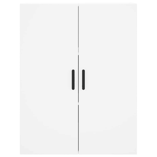 Armário alto - Bufete - Móvel de apoio 69,5x34x180 cm derivados de madeira branco pt652