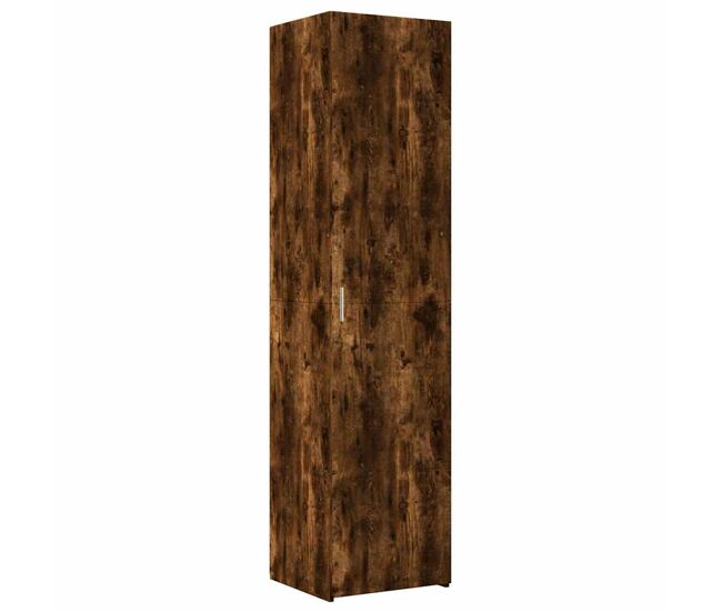 Aparador - mueble de almacenamiento de madera de ingeniería roble ahumado 45x42,5x185 cm es3590