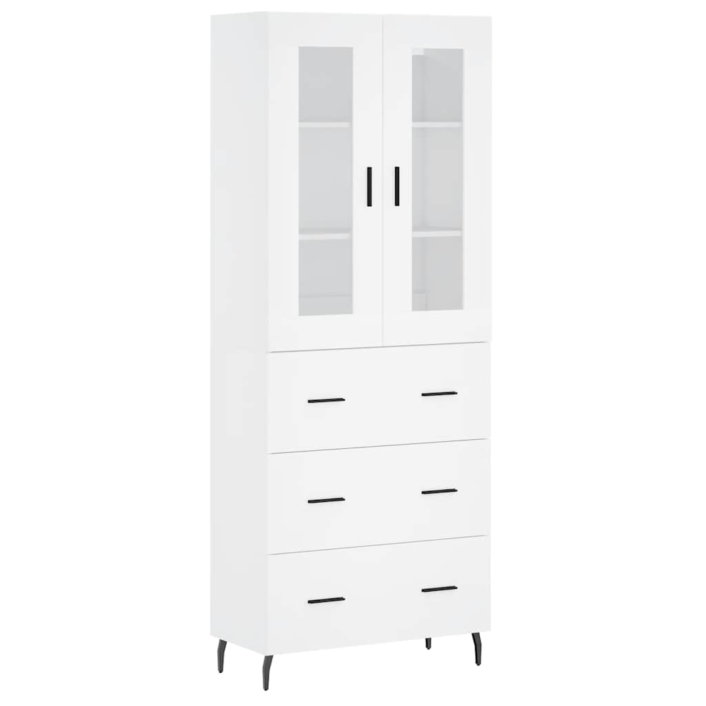 Aparador alto - Mueble de almacenamiento 69 Blanco